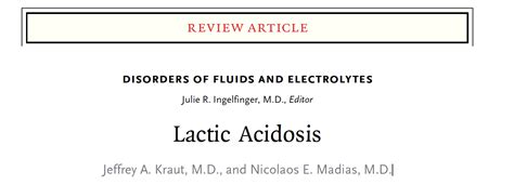 Lactic Acid Has A WIDE Differential Diagnosis Not Just Sepsis