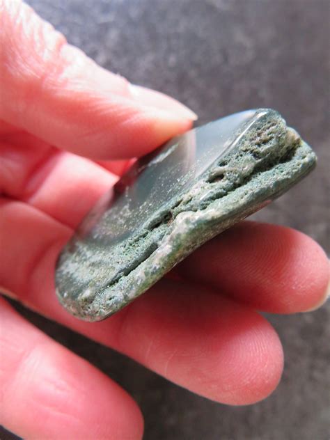 New Find Judys Jasper 'Eye Of The Storm' (32.0 grams / 43 mm) Natural Tumblestone (A11) - FREE 