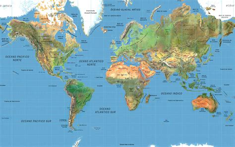 Mapamundi Grande Planisferios Tem Ticos Para Descargar E Imprimir