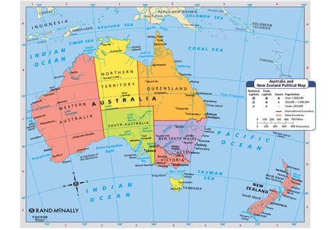 New Zealand And Australia Map