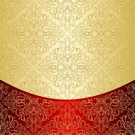 Luxury Background Decorated A Vintage Ornament Stock Vector
