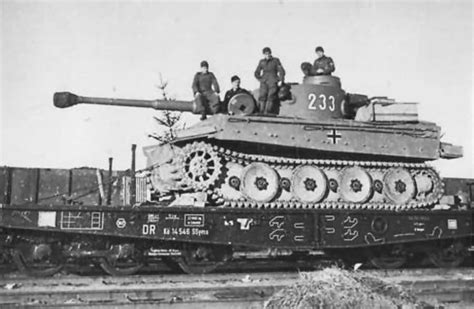 Tiger Tank 233 Of Schwere Panzer Abteilung 503 Rail Transport Tiger