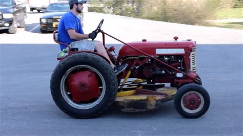 Video 1958 Lowboy Cub Tractor With Woods Belly Mower Youtube