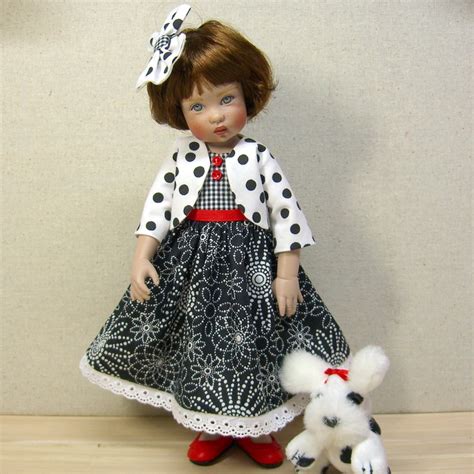polka dots on doll dresses…