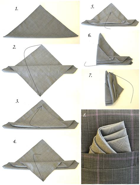 How To Fold A Handkerchief For A Tux 10 Ways To Fold A Pocket Square