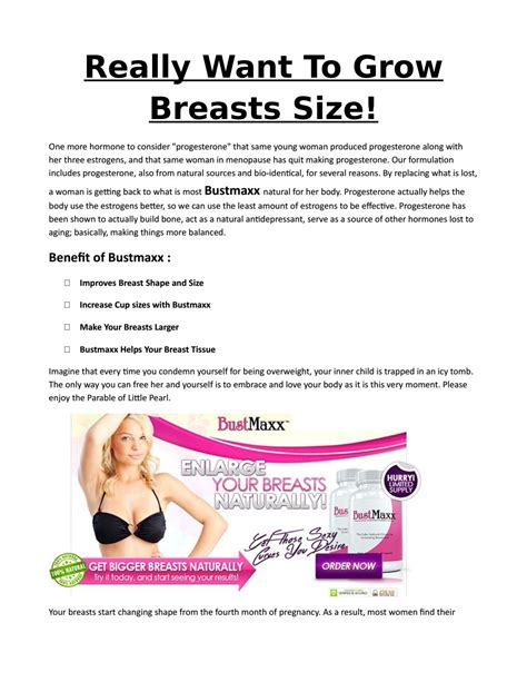How To Grow Your Breast