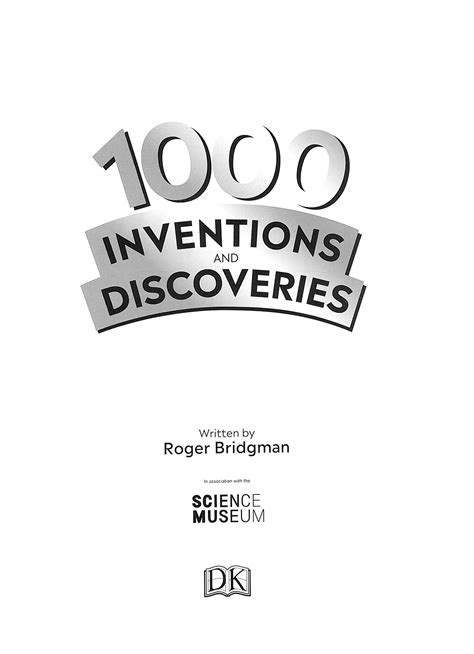 1000 Inventions And Discoveries By Bridgman Roger 9780241412800