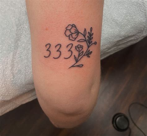 333 Angel Number Tattoo Design Talk