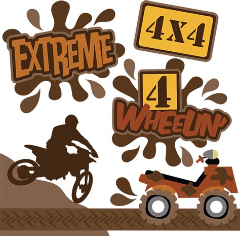 Extreme Svg Files 4 Wheelin Svg Files Dirt Bike Svg Files 4 Wheeler