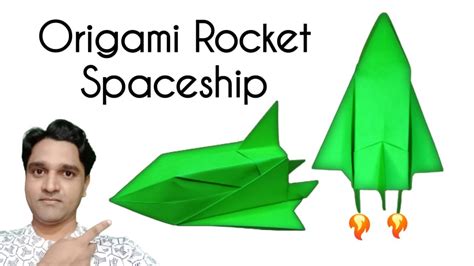 Origami Spaceship🚀 How To Make A Paper Rocketspaceship🚀 Easy