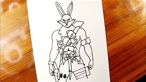 Free Fire Character Bunny Bundle Drawing Free Fire Bunny Bundle