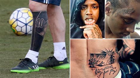 [38 ] Tatuaje De Futbol En La Pierna