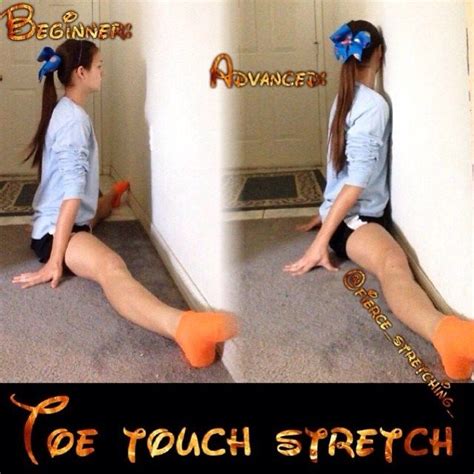 Toe Touch Stretch Do You Want Your Toe Touches Higher Do This Stretch Everyday For Beginners