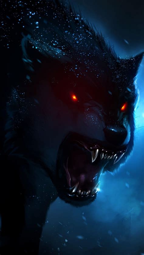 Scary Wolf Art Wallpapers Download Mobcup