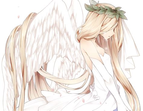 Why Do Many Blonde Angels Remind Me To Wan But Dis One Does A Lot Dunno Why But ♥ Anime Angel
