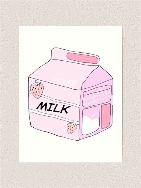 Aesthetic Milk Sticker Printable By Yanna Scrapbook Stickers Printable