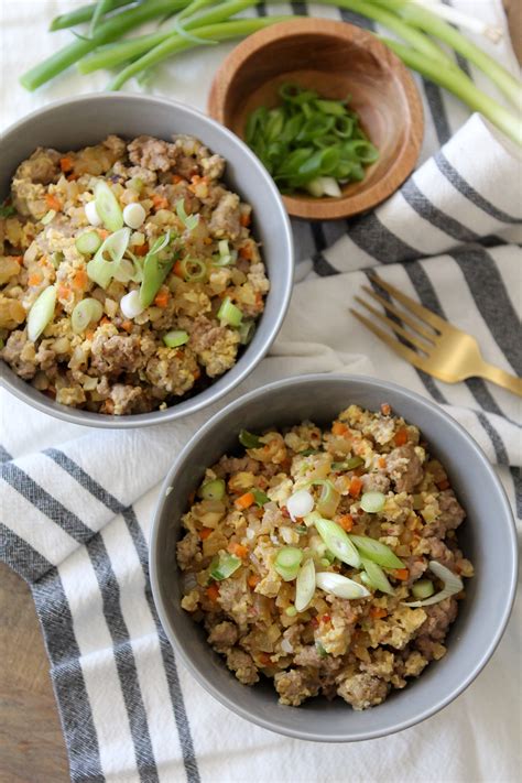 This recipe is easy and tastes like the best restaurants. Whole 30 Pork Fried Cauliflower Rice - Chinese Restaurant ...