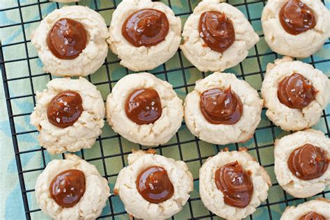 Ali à la mode Salted Caramel Thumbprint Cookies