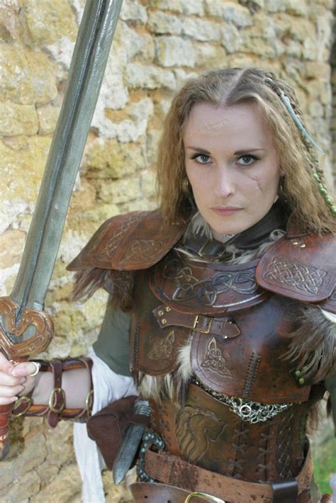 Lady Warrior Female Armor Warrior Woman Leather Armor