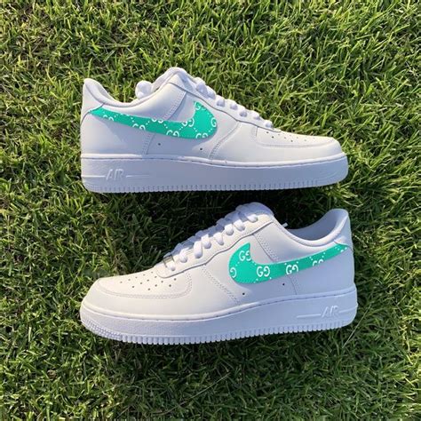 Nike Air Force 1 Low With Gg Prints Multiple Colors Available By Tony