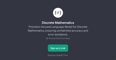 Discrete Mathematics Gpt Discrete Math Learning Taaft