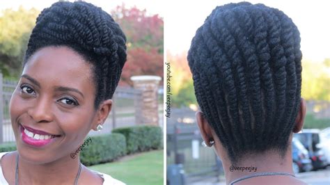 Next, we have another braided hairstyle for natural hair. Natural Hair Protective Style | Easy Flat Twist Updo - YouTube