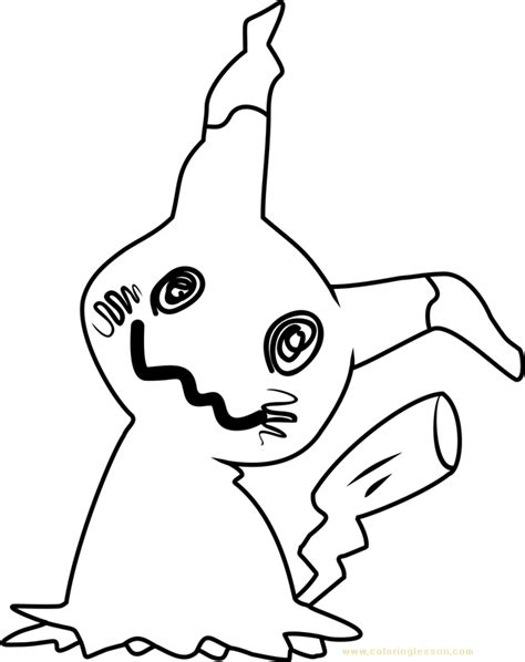 The basic concept of pokemon comes from video games with the same name: Mimikyu Pokemon Sun and Moon | Kids Coloring Page ...