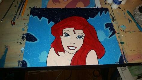 Disneys Ariel From The Little Mermaid Speed Painting Youtube