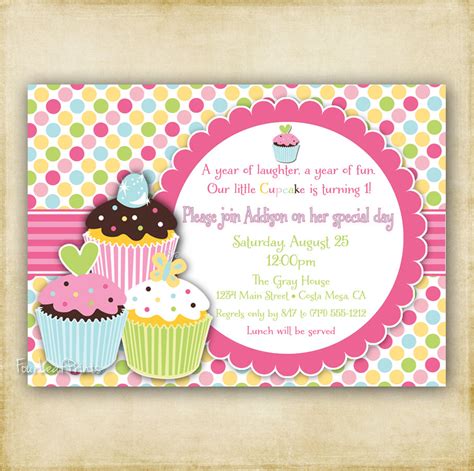 Free Printable Cupcake Birthday Party Invitations Printable Templates