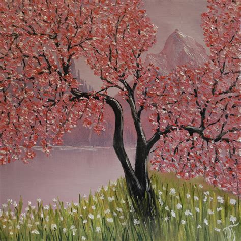 A Sakura Tree Painting By Elvira Timofeeva Artmajeur