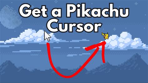How To Get A Animated Pikachu Cursor Youtube
