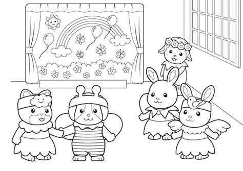 More 100 coloring pages from for preschooler category. Calico Critters Coloring Pages to download and print for free
