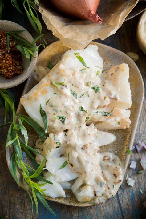 Sautéed Fish with Mustard Tarragon Cream Sauce Simply So Healthy