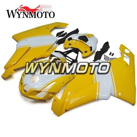 Complete Yellow White Fairings For Ducati 999 749 Biposto 2003 2004