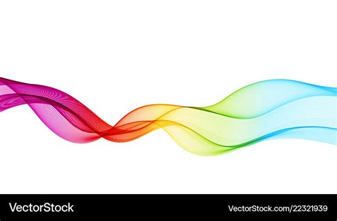 Abstract Background With Smooth Color Wave Vector Image
