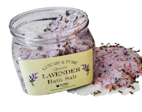 Lavender Bath Salt Epsom Himalayan French Natural Organic Etsy
