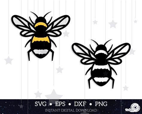 Bumblebee Vector Set Instant Digital Download Svg Dxf Etsy Artwork