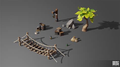 Custom 3d Game Assets · 3d Low Poly