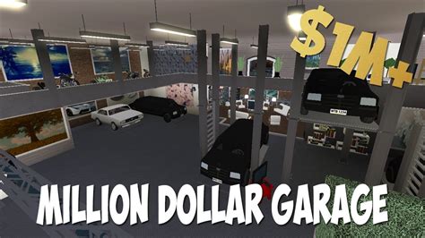 Million Dollar Bloxburg Garage Garage Update Youtube