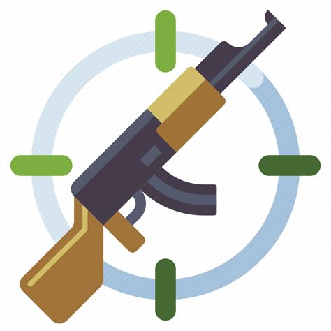 Assault Rifle Aim Weapon Icon Download On Iconfinder