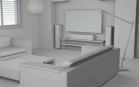 シンプルな部屋 無料3dモデル 3ds Obj C4d Free3d