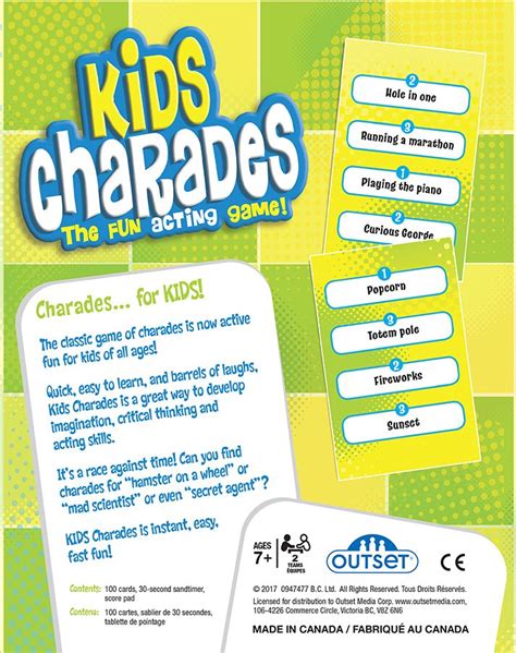 Kids Charades Outset Media Puzzle Warehouse