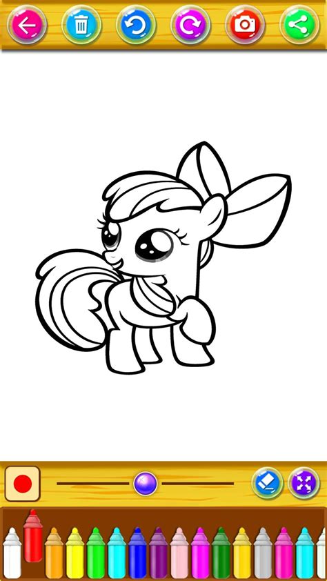 Dalam filim animasi my little poni. mewarnai kuda poni senang for Android - APK Download