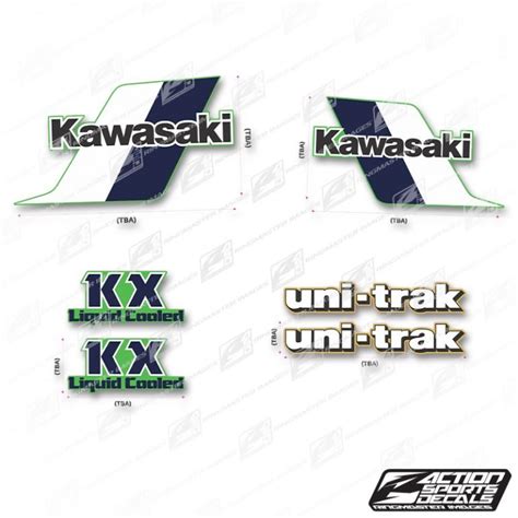 Kawasaki Kx125 1983 Oem Replica Stickers Action Sports Decals
