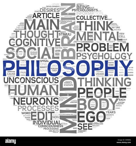 Philosophy Concept In Word Tag Cloud On White Background Stock Photo