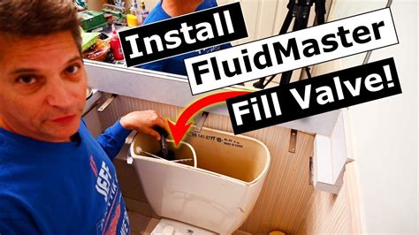 How To Repair Install New Fluidmaster Toilet Fill Valve YouTube