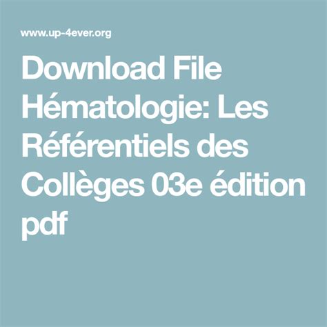 Hematologie is het medische specialisme dat zich bezighoudt met afwijkingen van het bloed, de bloedvormende organen en de lymfeklieren.het is een specialisatie binnen de interne geneeskunde: Hematologie Pdf : Le Guide Hematologie For Android Apk ...