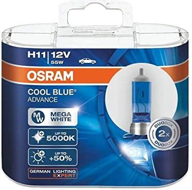 Amazon OSRAM H11 12V 75W COOL BLUE BOOST 5000K Halogen Car Bulbs