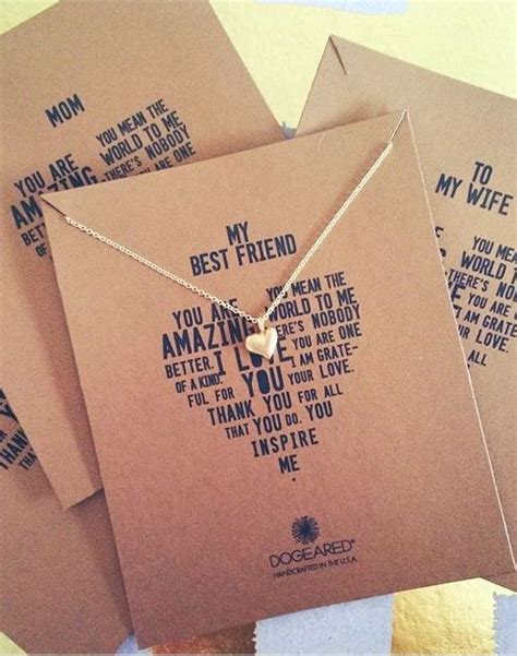 Pop in a card, or send an sms or text; I love dogeared necklaces. Getting this one for my little ...