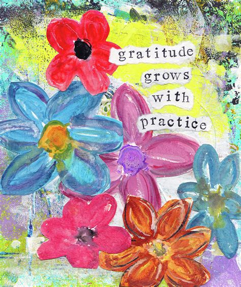 Gratitude Grows With Practice Painting By Kathleen Tennant Fine Art
